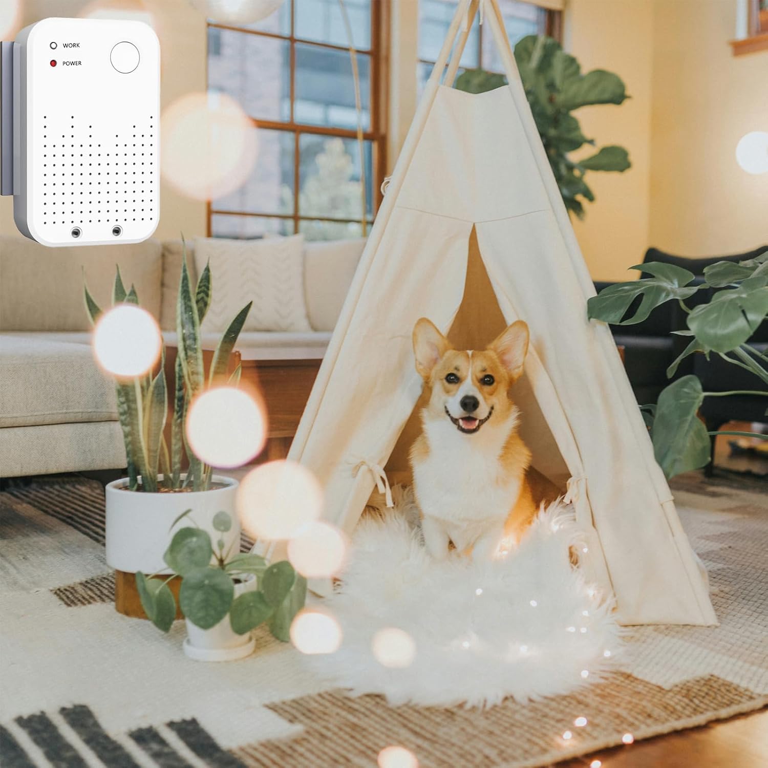 Purificador de aire enchufable, ionizador de aire para el hogar, generador de iones negativos, filtro de aire portátil para olor, humo, polvo,