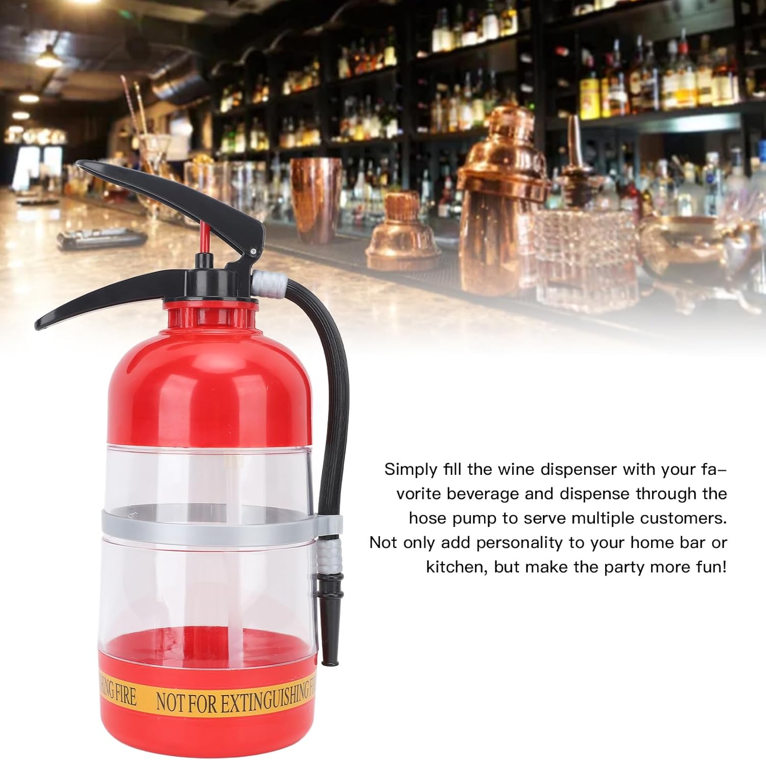 Dispensador de licor, contenedor extintor de incendios, dispensador de cerveza, barriles de agua, barra de bebidas, máquina de estante de licor para