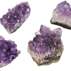 GEEKAA 1pc Natural Raw Amethyst Quartz Crystal Cluster Stones Specimen Home Decoration Crafts Piedras naturales y (Size 40-50g) GEEKAA 1pc Natural Raw Amethyst Quartz Crystal Cluster Stones Specimen Home Decoration Crafts Piedras naturales y (Size 40-50g)