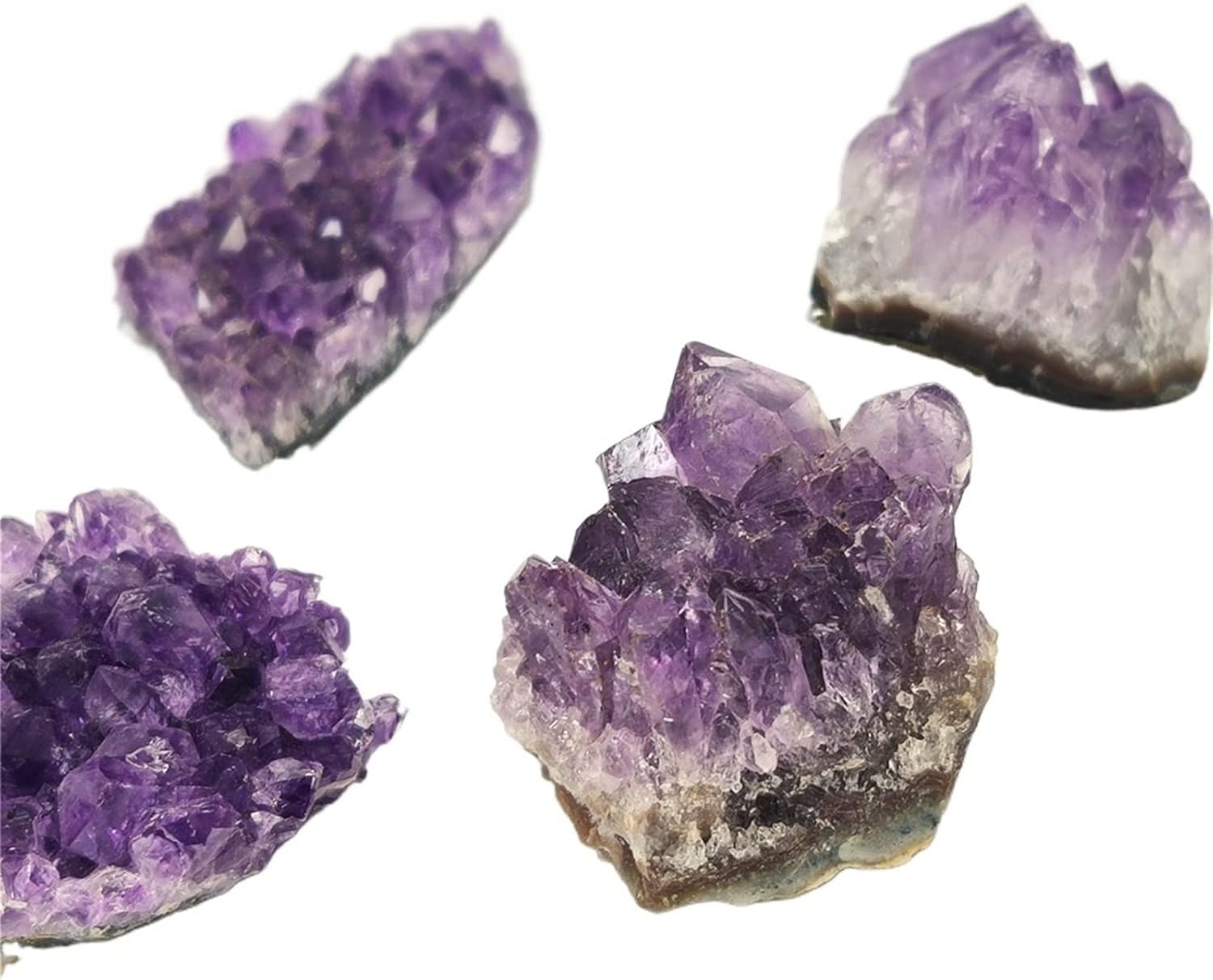GEEKAA 1pc Natural Raw Amethyst Quartz Crystal Cluster Stones Specimen Home Decoration Crafts Piedras naturales y (Size  40-50g)