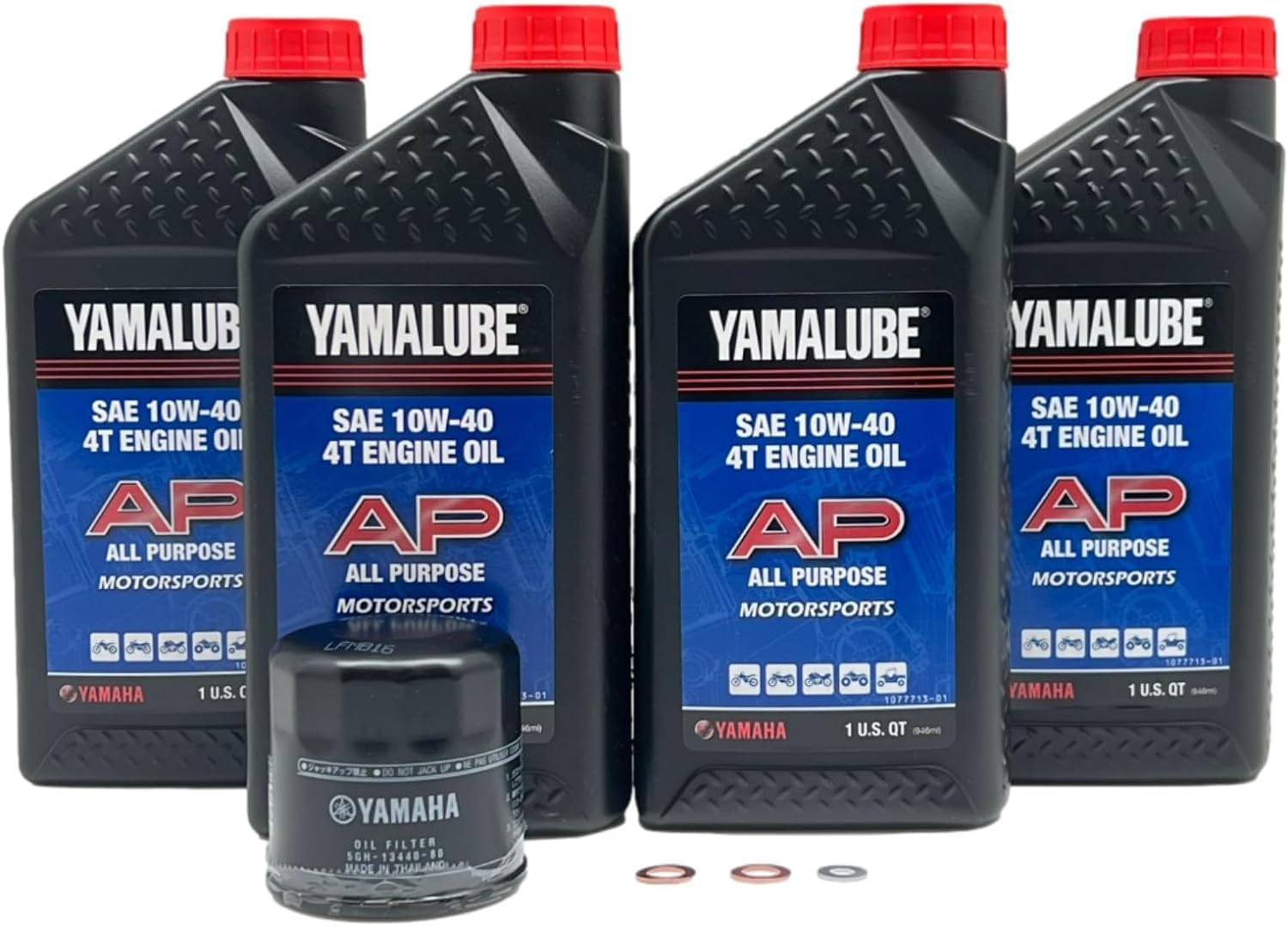 YAMAHA Original OEM Yamalube LUB-SXSCG-KT-20 lado a lado III Kit de cambio de aceite multiusos WYamaha OEM filtro parte #5GH-13440-61-00