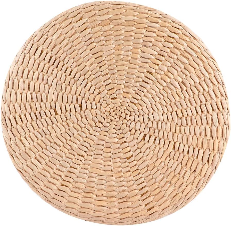 Fydun Hogar redondo Thic asientos cojín puf para tatami té zen ceremonia decoración hogar redondo Thic asientos para la familia