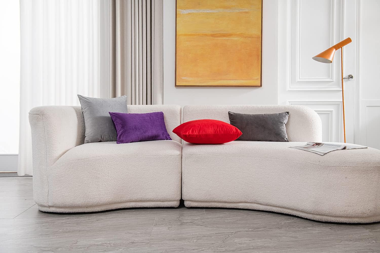 Dezene – 2 fundas decorativas de terciopelo para almohada