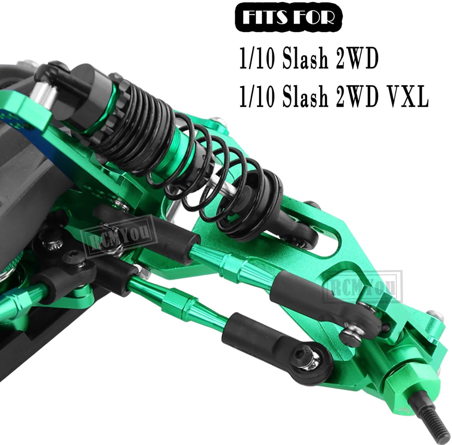 Pieza de actualizaciones para 110 Slash 2WD, ejes CVD del eje de transmisión, brazo de suspensión delantero trasero de aleación, bloque de rueda,