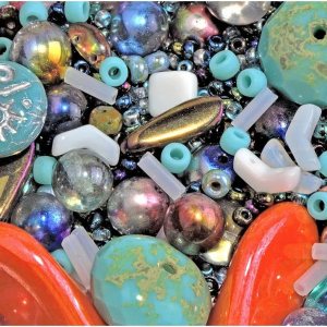 SCARA 2,29 oz (65 g) Mezcla única de cuentas de vidrio checo para la fabricación de joyas, cuentas y surtidos de cuentas. Cuentas prensadas, Matubo, SCARA 2,29 oz (65 g) Mezcla única de cuentas de vidrio checo para la fabricación de joyas, cuentas y surtidos de cuentas. Cuentas prensadas, Matubo,