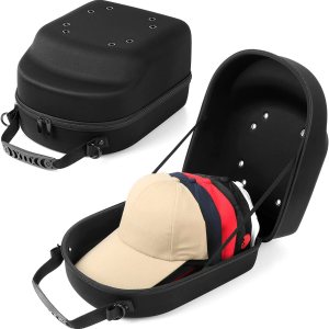 Estuche rígido de viaje para gorras, bolsa de almacenamiento para gorras de béisbol, almacenamiento de gorras para gorras de béisbol con asa de Estuche rígido de viaje para gorras, bolsa de almacenamiento para gorras de béisbol, almacenamiento de gorras para gorras de béisbol con asa de