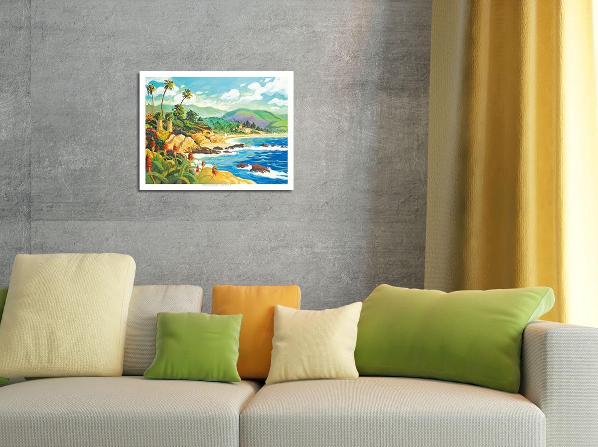 Enamorado de Laguna Beach – California – Vista al mar – Desde una pintura original de acuarela por Robin Wethe Altman – Impresión artística maestra