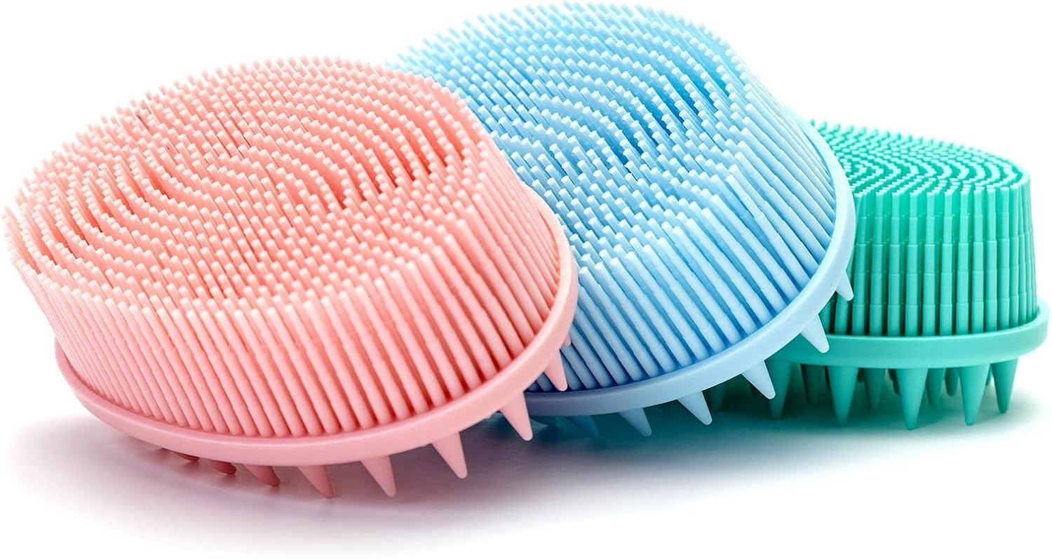 Cepillo sensorial prémium para niños o autismo, limpiador corporal de silicona suave, cepillos sensoriales 2 en 1 para terapia ocupacional, esponja