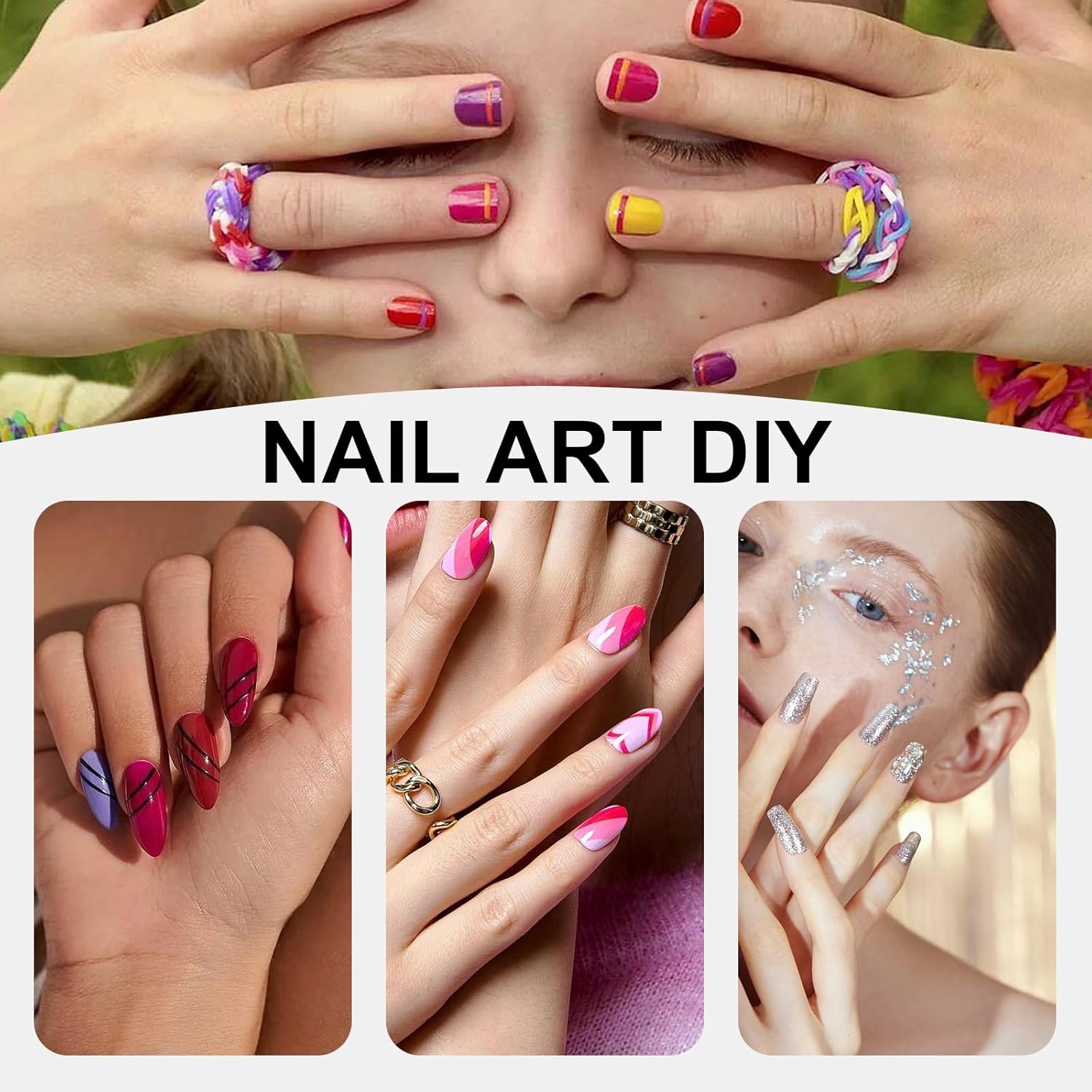 Kolinsky – Juego de 3 brochas acrílicas para uñas, tamaño 2, 4, 5, pincel acrílico para uñas, diseño artístico y limpieza de errores de esmalte para