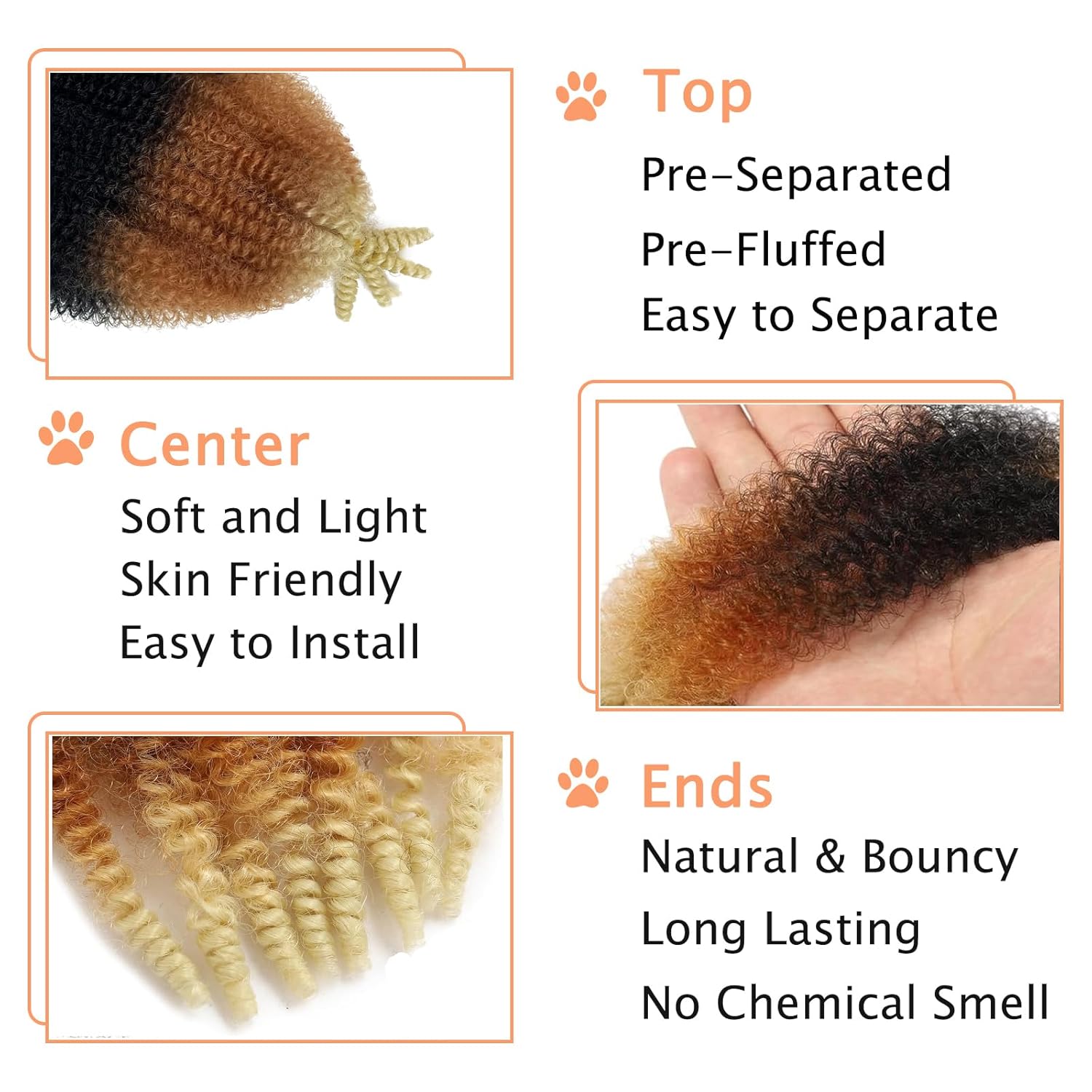 Cabello afro Twist de 12 pulgadas, 3 paquetes de cabello trenzado Marley Twist para rastas suaves, cabello corto estilo Bob, envoltura de cabello