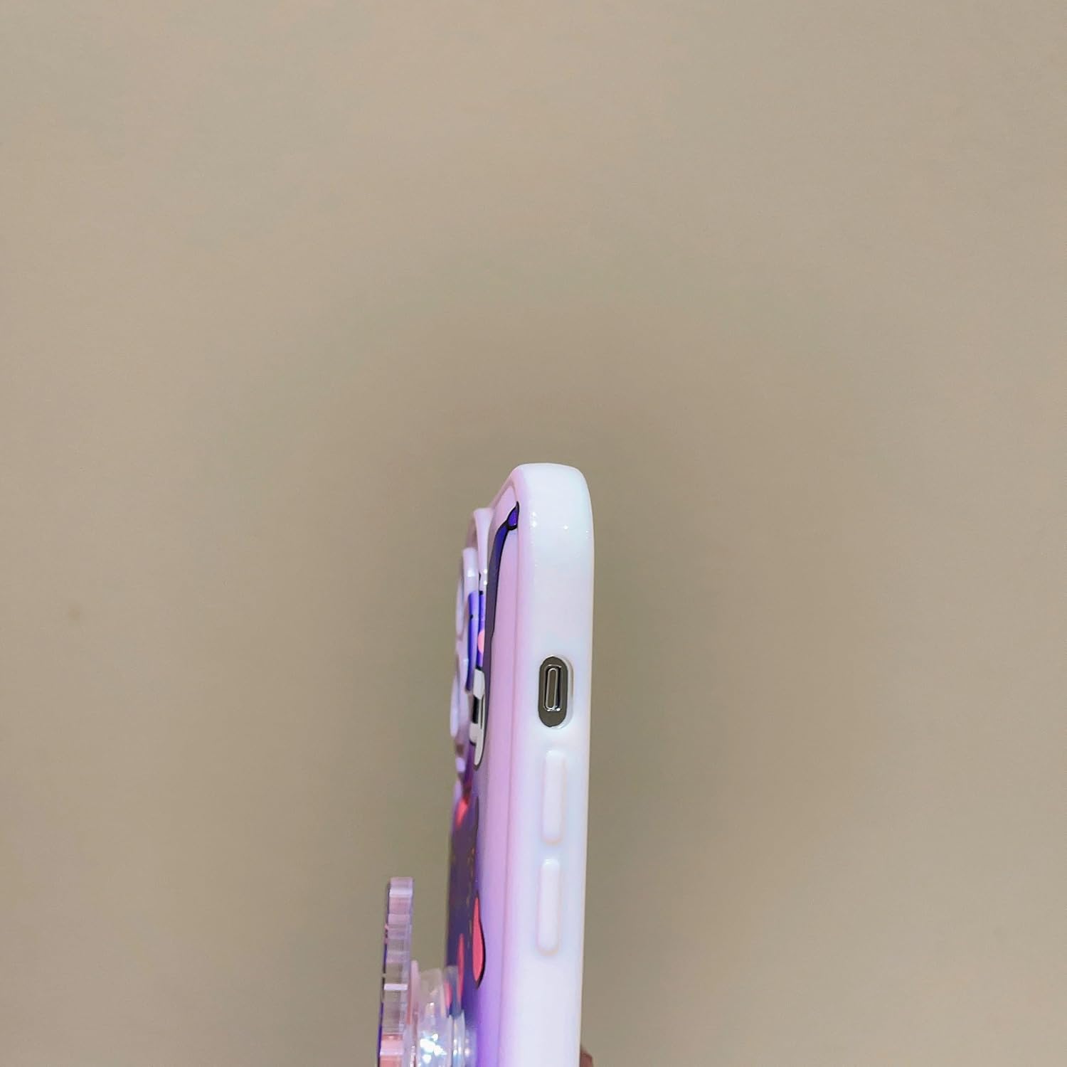 Funda Kawaii compatible con iPhone 12 Pro Max, bonita funda de dibujos animados, funda suave de TPU con soporte de agarre para mujeres y niñas,
