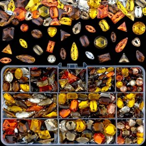 Juego de 650 piezas de diamantes de imitación para coser con parte trasera plana, formas mixtas, diamantes de imitación acrílicos, gemas para Juego de 650 piezas de diamantes de imitación para coser con parte trasera plana, formas mixtas, diamantes de imitación acrílicos, gemas para