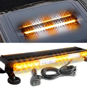 CO LIGHT Barra de luz estroboscópica LED de 32 pulgadas, 108 chips de alta luz, intensidad intermitente de doble cara, luz estroboscópica de CO LIGHT Barra de luz estroboscópica LED de 32 pulgadas, 108 chips de alta luz, intensidad intermitente de doble cara, luz estroboscópica de