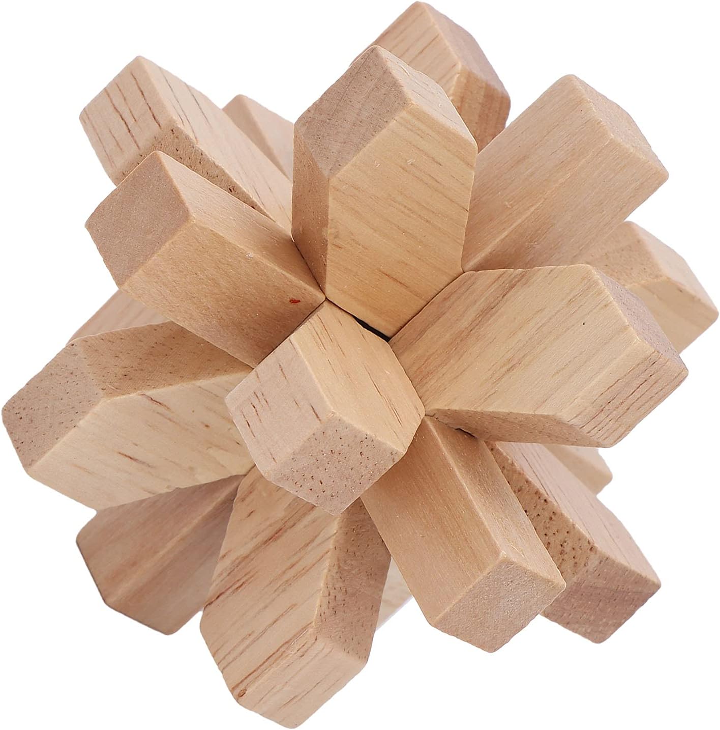 Rompecabezas de madera para el cerebro, rompecabezas de desenmarañamiento de bloqueo, rompecabezas de madera entrelazados, juguete de prueba de