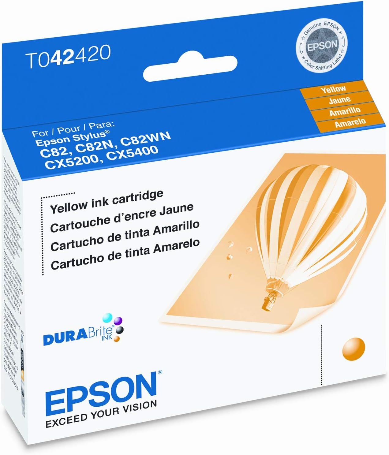 Epson T042420 Cartucho de tinta amarillo para C82