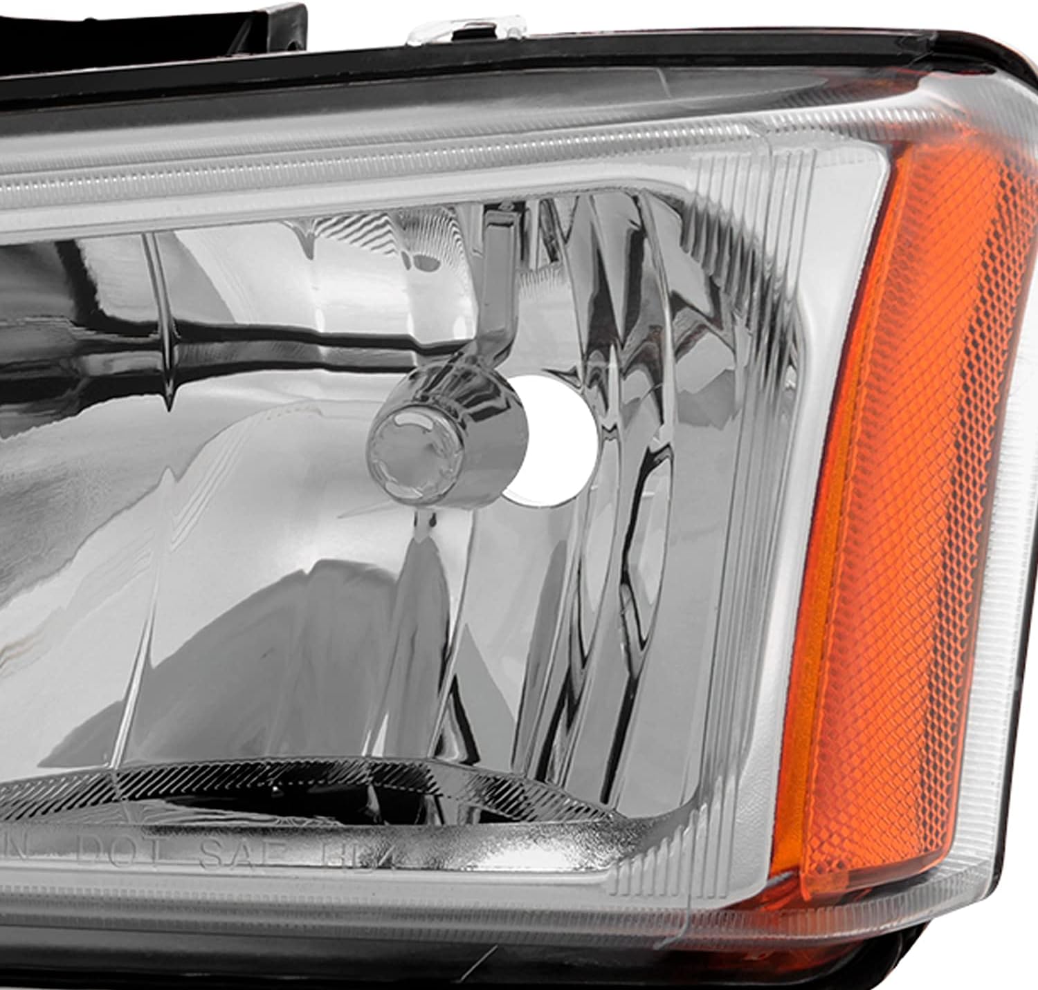 AKKON – Para Chevy Silverado Avalanche OE 2003-2006 reemplazo de faros cromados conductor+faros delanteros de pasajero par
