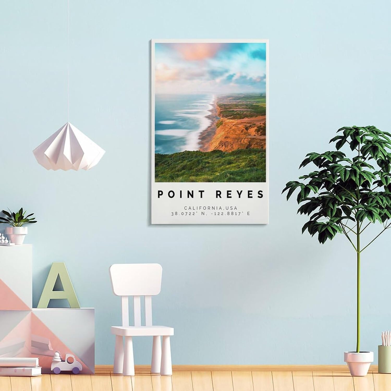 Point Reyes – Póster de Bunter Druck, Point Reyes Wandkunst, Point Reyes Foto Dekor, Point Reyes Geschenk – Póster de pared para decoración del