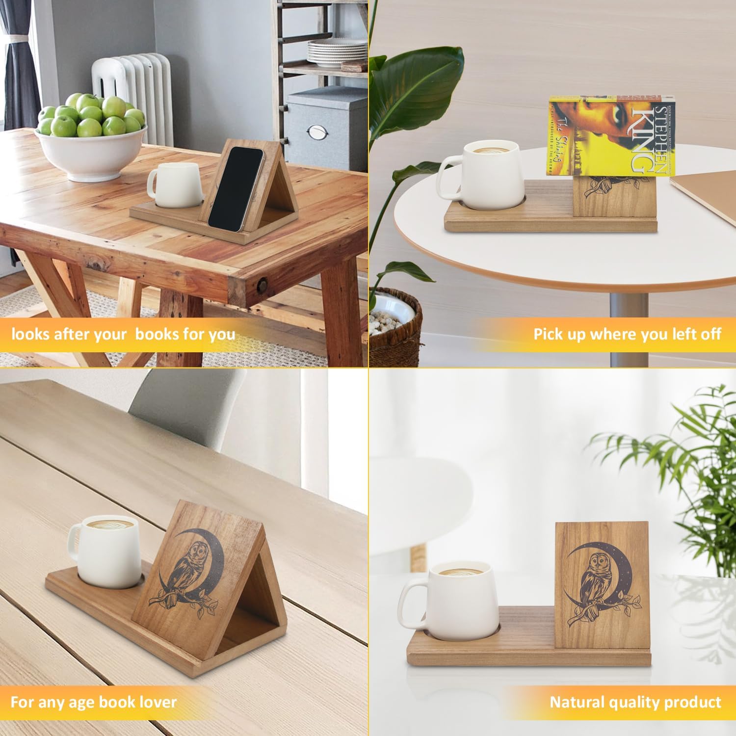 Estantería pequeña, soporte triangular para libros, mini reposamanos cortos de madera, estantería simple para dormitorio, mesita de noche, oficina,