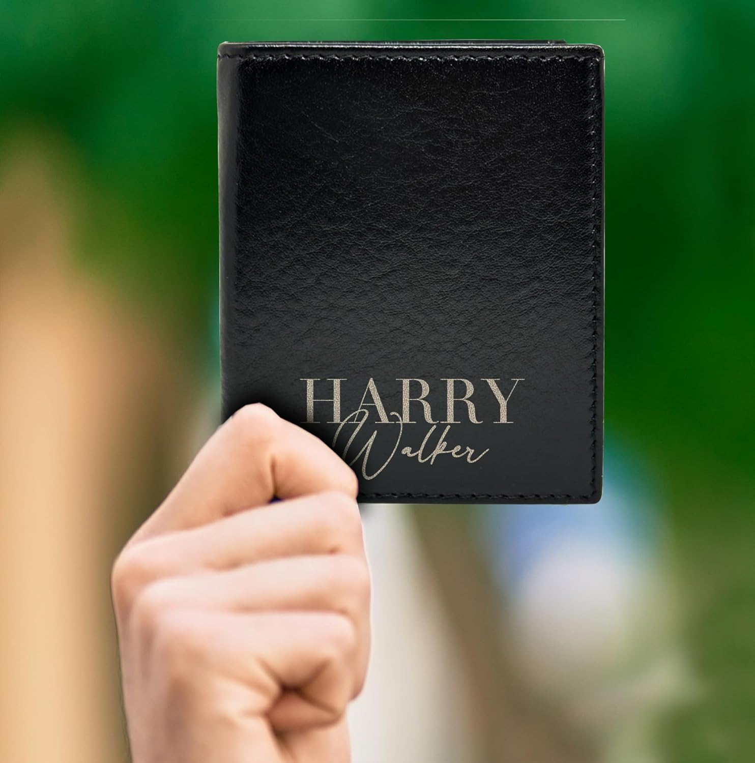 Genuine Leather Custom Wallet For Men, Cartera de Hombres, Christmas Gift For Dad, Men Birthday Gifts, 3 ID Window Bifold Wallet For Husband, BF,