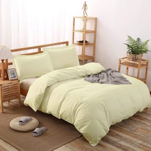 Juego de funda de edredón color marfil de 120 x 132 pulgadas, tamaño King de Alaska, de alta calidad, cierre de cremallera y lazos en las esquinas, Juego de funda de edredón color marfil de 120 x 132 pulgadas, tamaño King de Alaska, de alta calidad, cierre de cremallera y lazos en las esquinas,