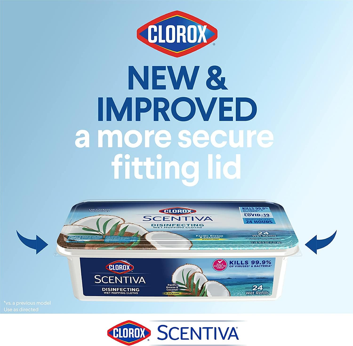 Clorox Paquete de limpieza desinfectante con aroma a limón y flor de naranja (1 botella de spray y 1 recarga, 16 onzas líquidas cada uno) paños de