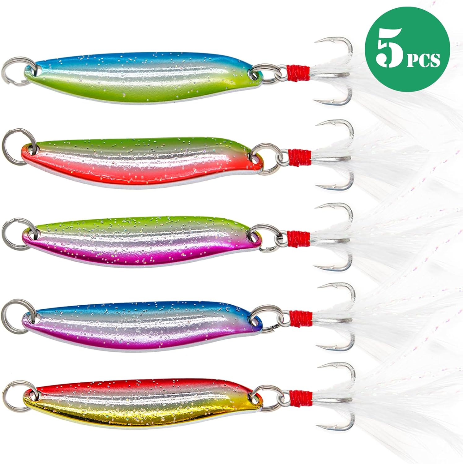 Señuelo de cucharas de pesca, señuelos de trucha, señuelos de lubina, señuelos giratorios, cucharas de pesca, señuelos de pesca duros, anzuelos