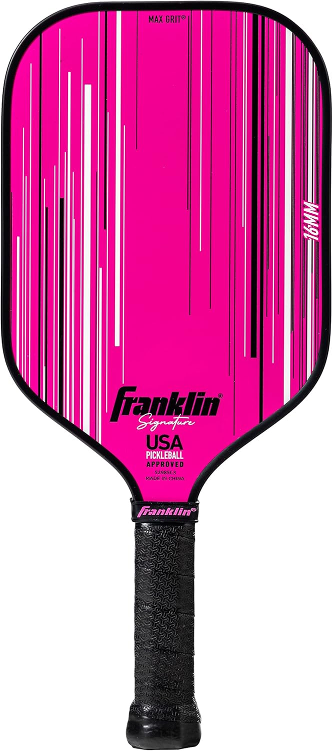 Franklin Sports Palas de pickleball Pro – Signature Series Pro Pickleball Paddle con superficie MaxGrit – Pala de pickleball aprobada por USA