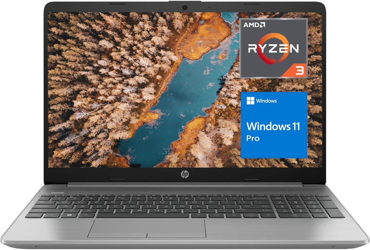 HP Portátil 255 G9, negocios y estudiantes, pantalla FHD de 15.6 pulgadas, AMD Ryzen 3 5425U, 12 GB de RAM, SSD de 512 GB, cámara web, teclado