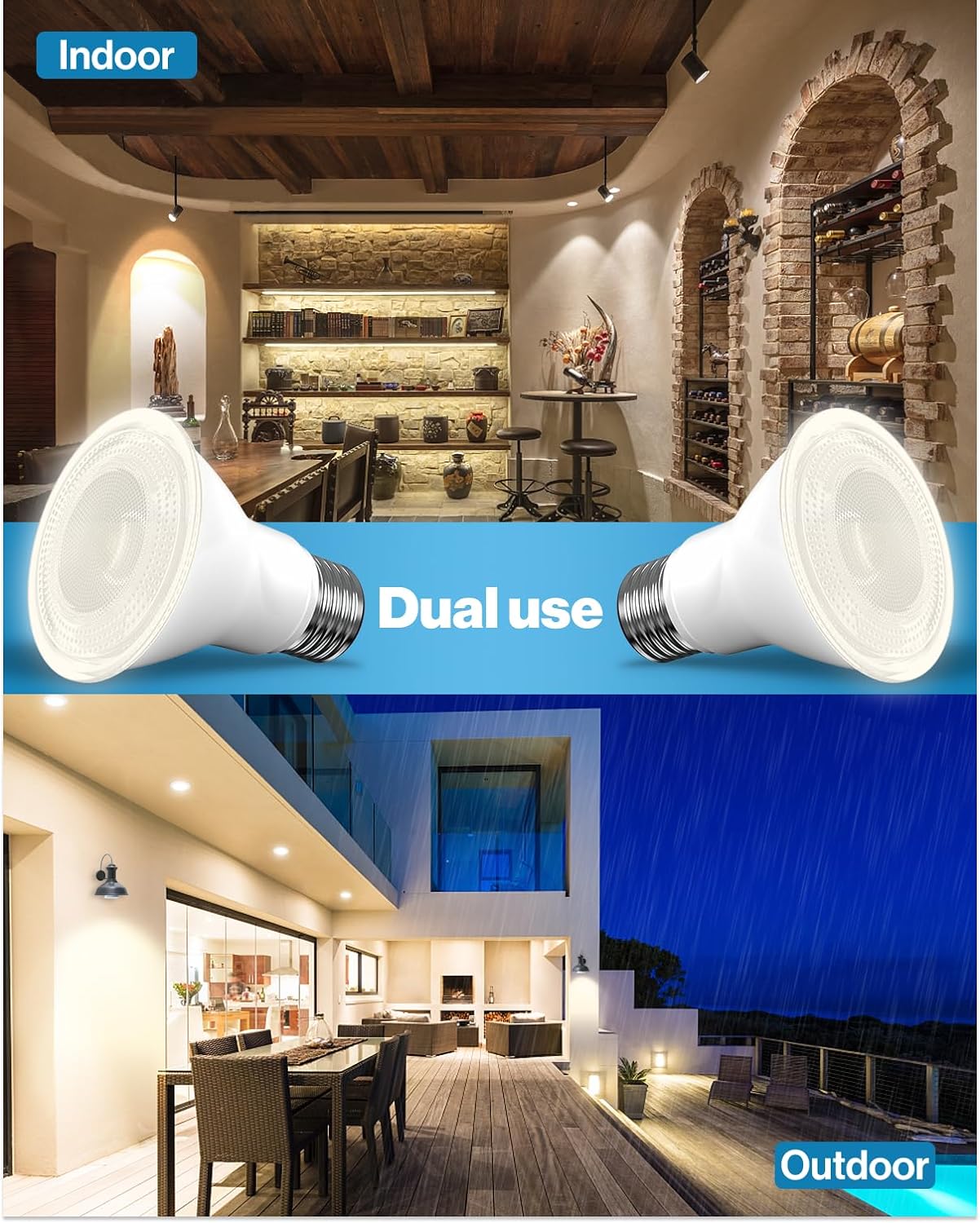 Sunco Lighting PAR30 Bombillas LED, luz de inundación para exteriores e interiores de 75 W, equivalente a 11 W, regulable, 4000 K, blanco frío, 850