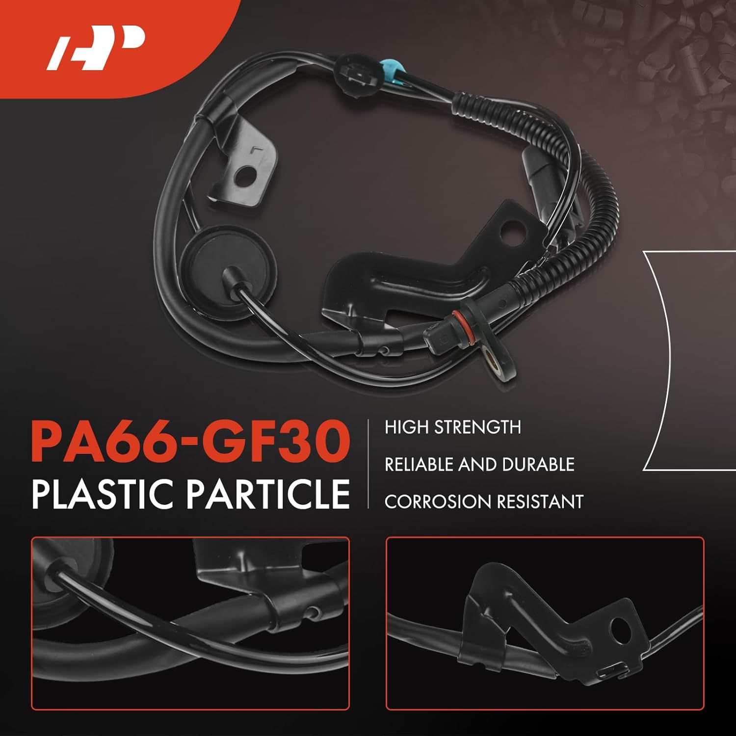 A-Premium Sensor de velocidad de rueda ABS compatible con modelos Dodge y Jeep, calibre 2007-2012, brújulaPatriot 2007-2017, lado trasero izquierdo