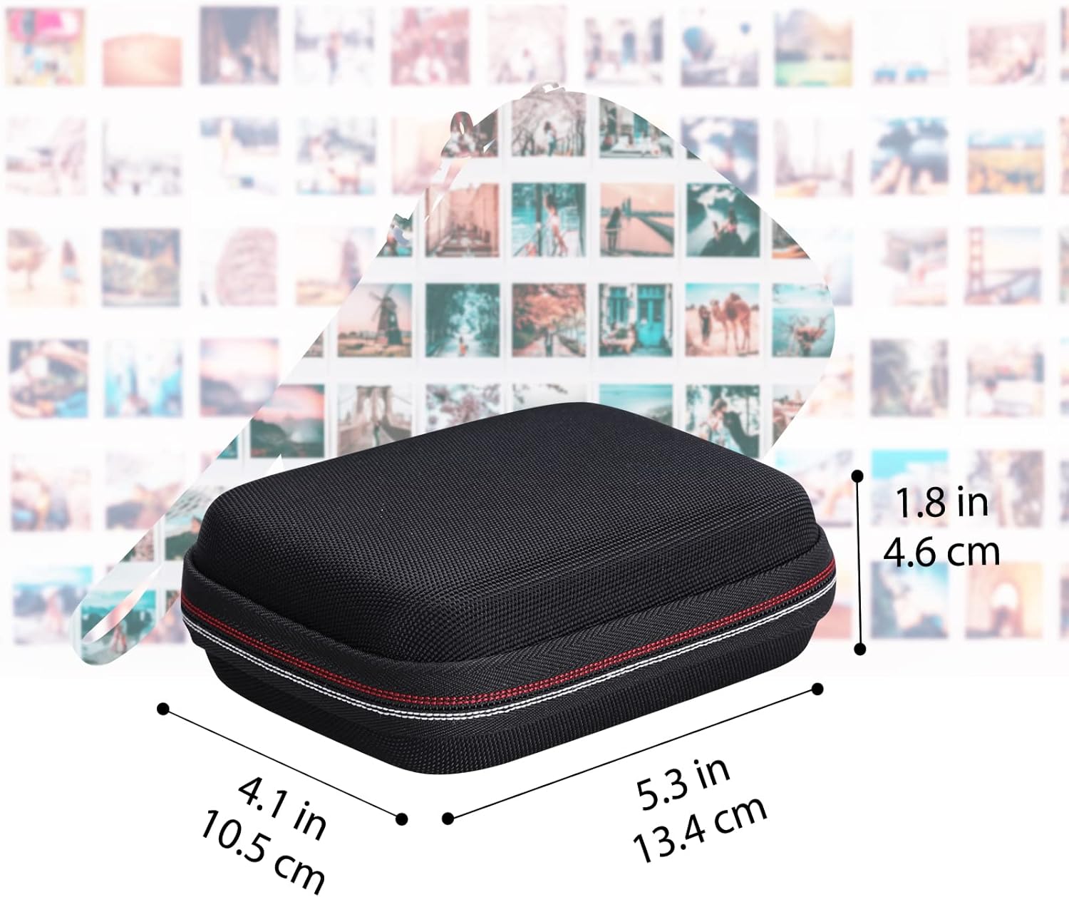 XANAD Estuche rígido para impresora fotográfica instantánea portátil Kodak PRINTOMATICSmileStepMini 2 HD – Bolsa de transporte Strorage