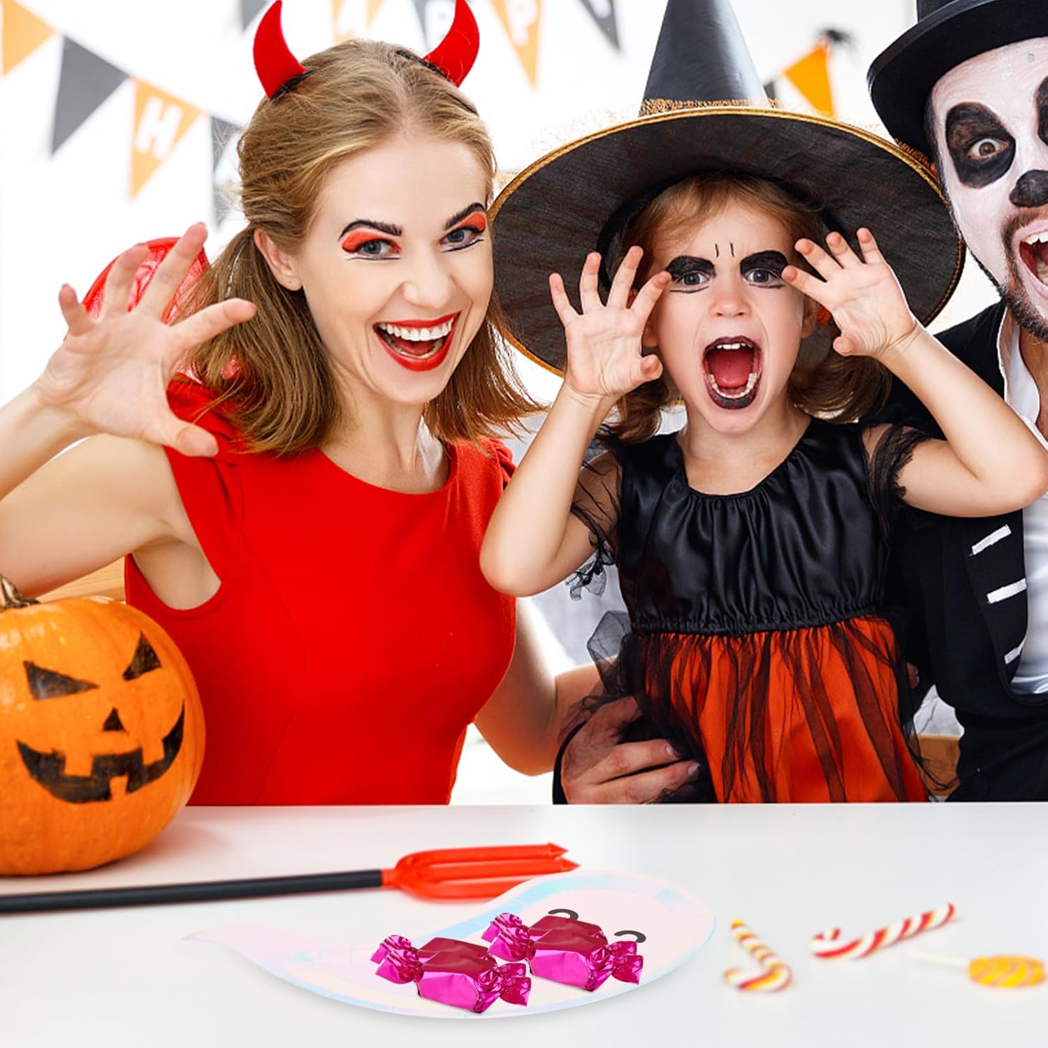 Healifty 16 platos de Halloween, platos de fantasma, platos de fiesta con temática de fantasmas, platos de papel para fiesta de cumpleaños