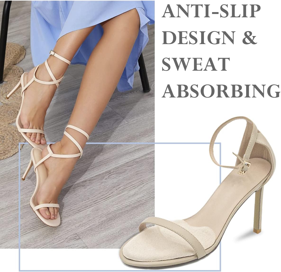 Almohadillas metatarsianas para mujer, almohadillas antideslizantes para zapatos de punta abierta, cojines de bola de pie, relleno de zapatos,