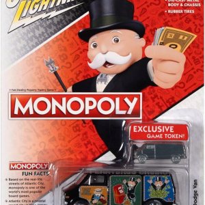 Johnny Lightning JLPC008 Cultura Pop 1976 Dodge Van Monopoly Johnny Lightning JLPC008 Cultura Pop 1976 Dodge Van Monopoly