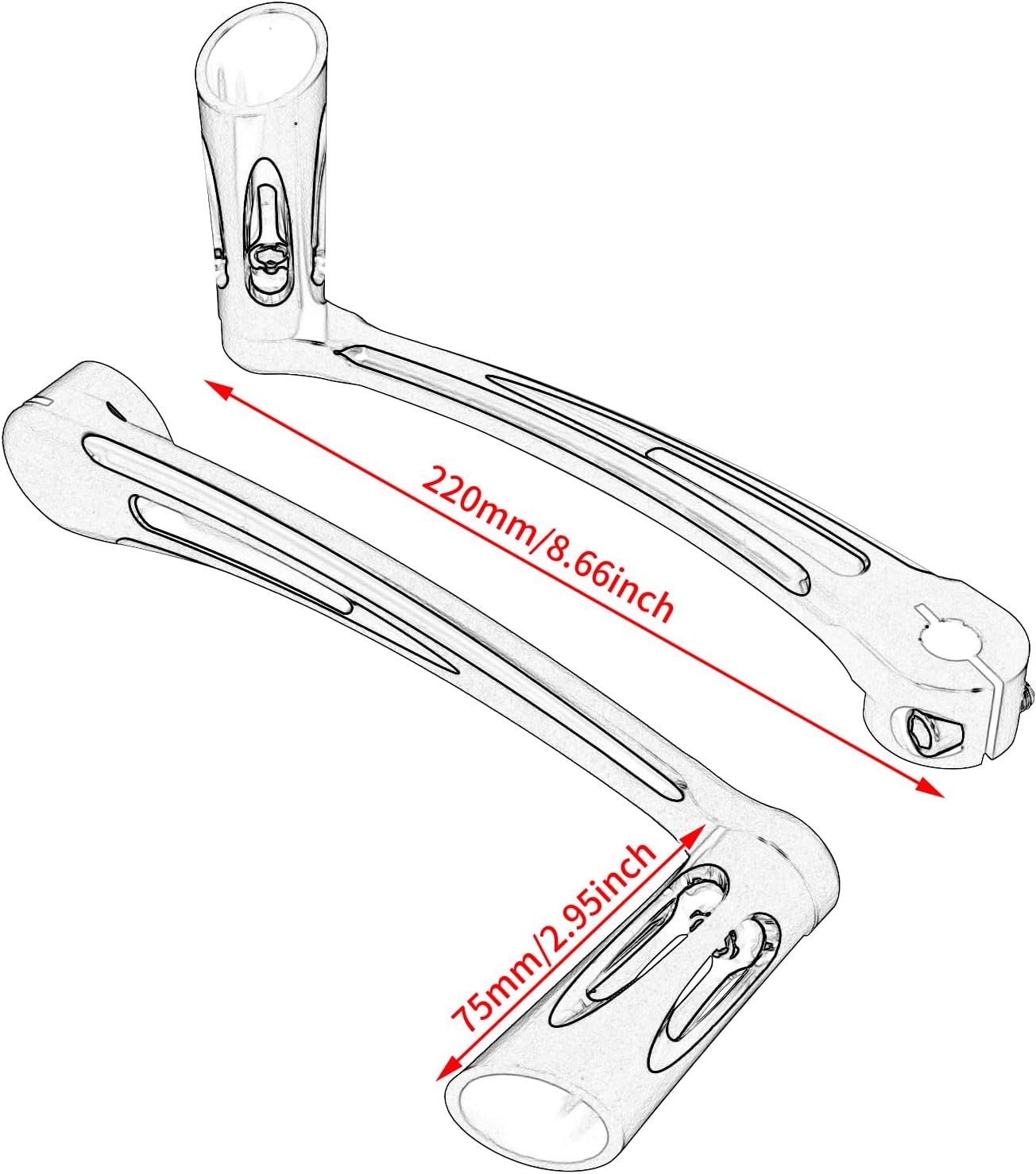 Kit de clavijas de palanca de cambios para pedal de freno de motocicleta, apto para Harley Touring Road King Road Glide Street Glide Electra Glide