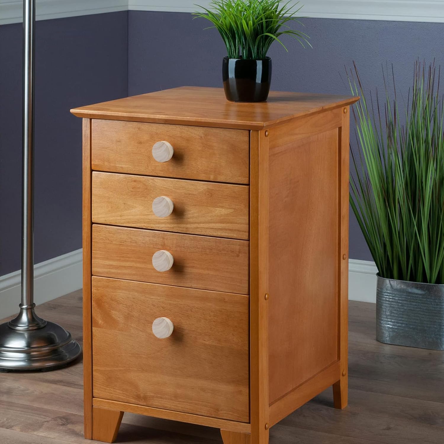 Zorfeter 16 pomos de madera plana para cajones, pomos de madera natural sin terminar para gabinetes de muebles (diámetro 1.299 in, altura 0.984 in)