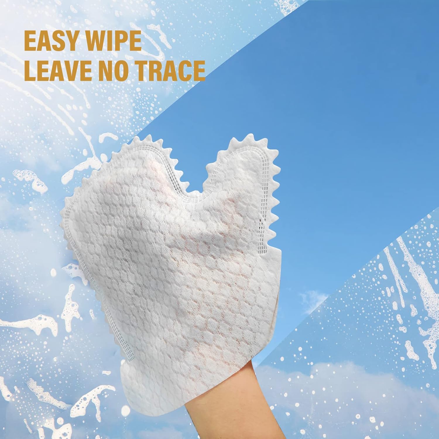 KKONHII Guantes grandes blancos no tejidos para lavavajillas, 40 unidades, doble uso para limpieza en seco y húmedo