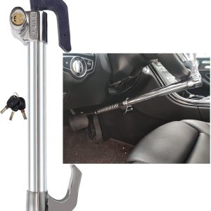 Bloqueo antirrobo para volante, blanco, 33.5 pulgadas Bloqueo antirrobo para volante, blanco, 33.5 pulgadas