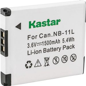 Kastar Batería (1-Pack) para Canon NB-11L, CB-2LD, ES cb-2lf trabajar con Canon PowerShot A2300, A2400IS, A2500, A2600, A3500IS, A3400IS, A4000IS, Kastar Batería (1-Pack) para Canon NB-11L, CB-2LD, ES cb-2lf trabajar con Canon PowerShot A2300, A2400IS, A2500, A2600, A3500IS, A3400IS, A4000IS,