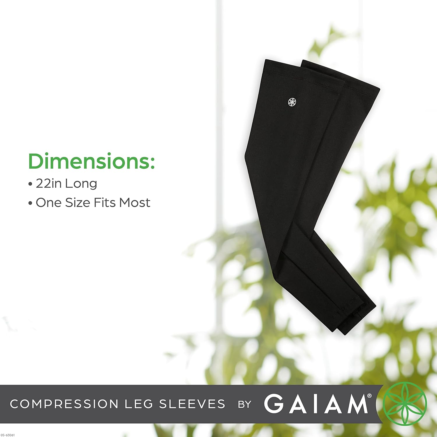 Gaiam – Mangas de compresión de yoga, par de mangas para pilates, entrenamiento, fitness general, soporte de ajuste cómodo para los músculos, se
