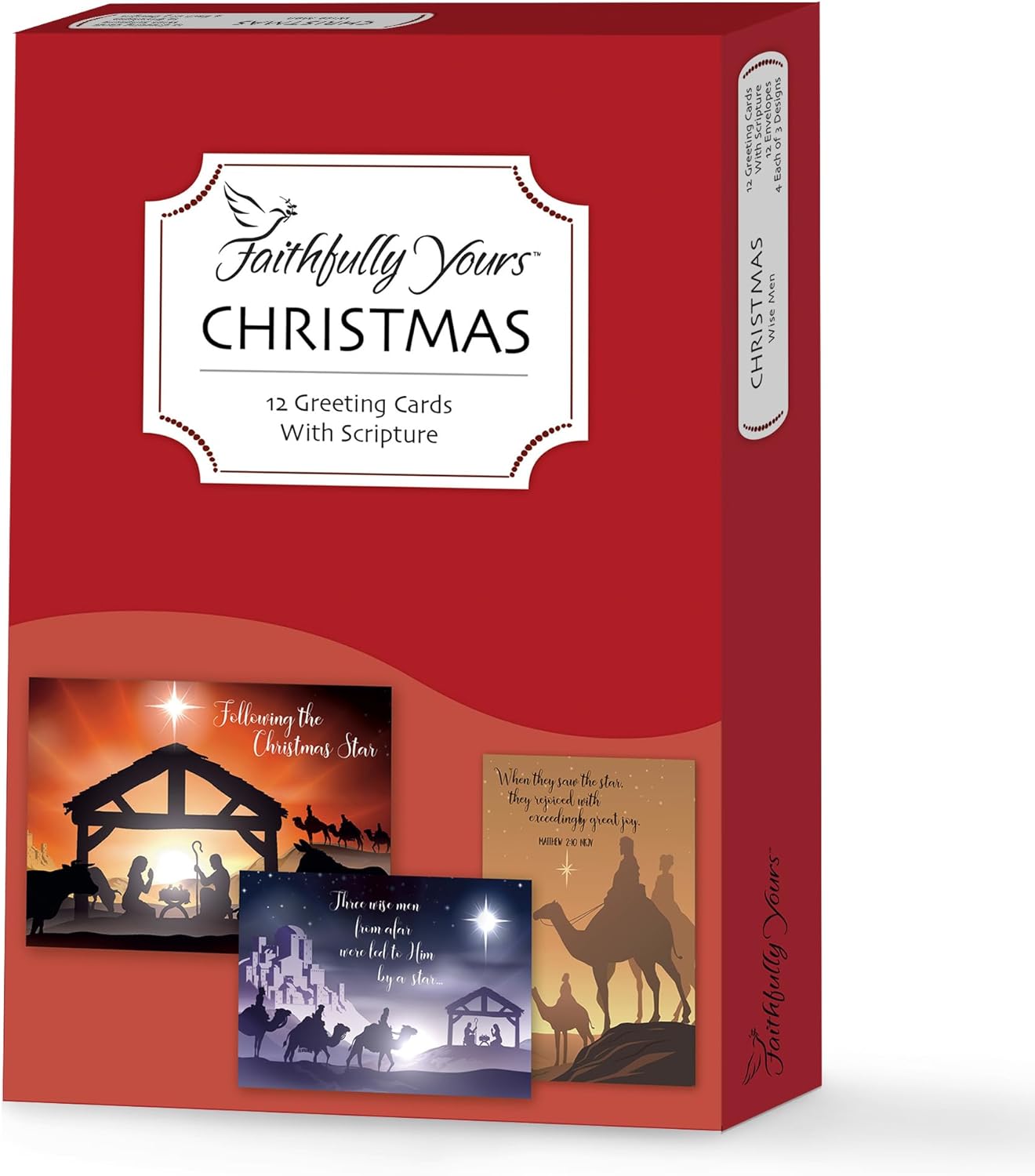 Faithfully Yours Designer Greetings – Tarjetas surtidas navideñas en caja