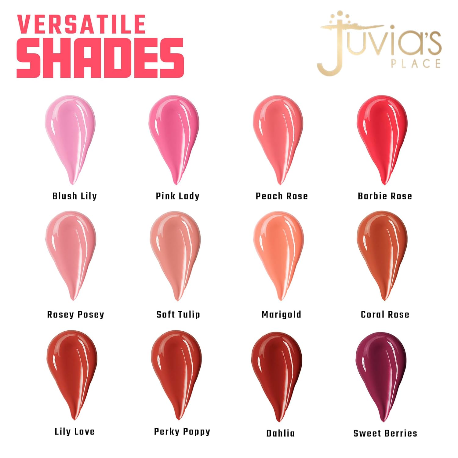 Juvia’s Place Rubor líquido coloreado RoseyPosey  tinte húmedo mejillas maquillaje brillo pigmento belleza larga duración cosméticos suave cremoso