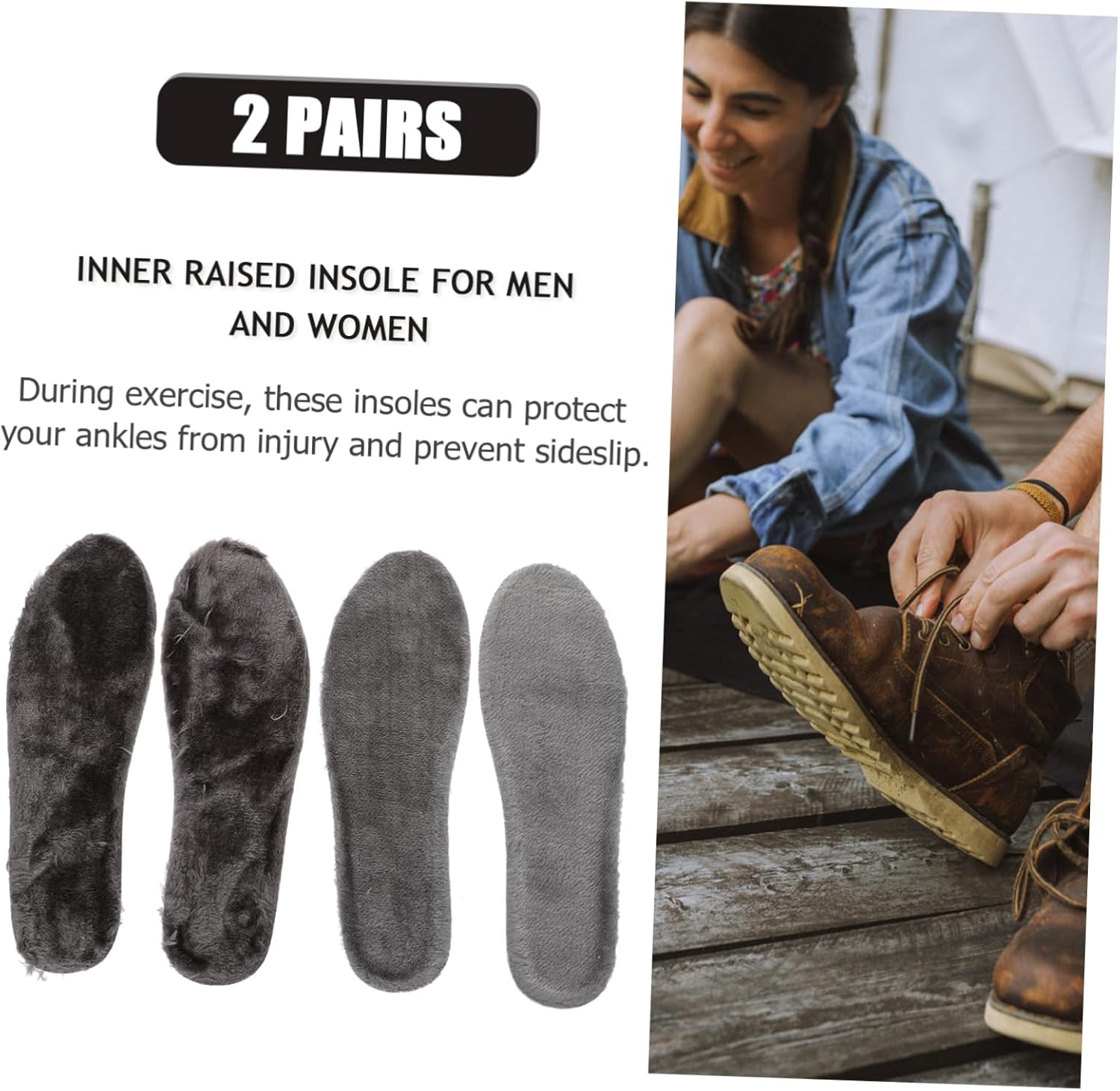 Healeved 2 pares de plantillas que absorben el sudor, accesorios para zapatos, almohadillas para zapatos esponjosos, almohadillas de soporte para el