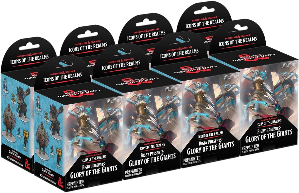 WizKids D&D Icons of the Realms Bigby presenta la gloria de los gigantes – Ladrillo de refuerzo de 8 quilates (juego 27)