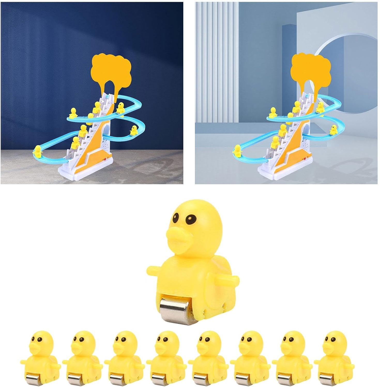 Menolana Piezas de juego de pistas eléctricas, piezas de repuesto para escaleras deslizantes, juguete de repuesto, adorable escaleras, accesorios de