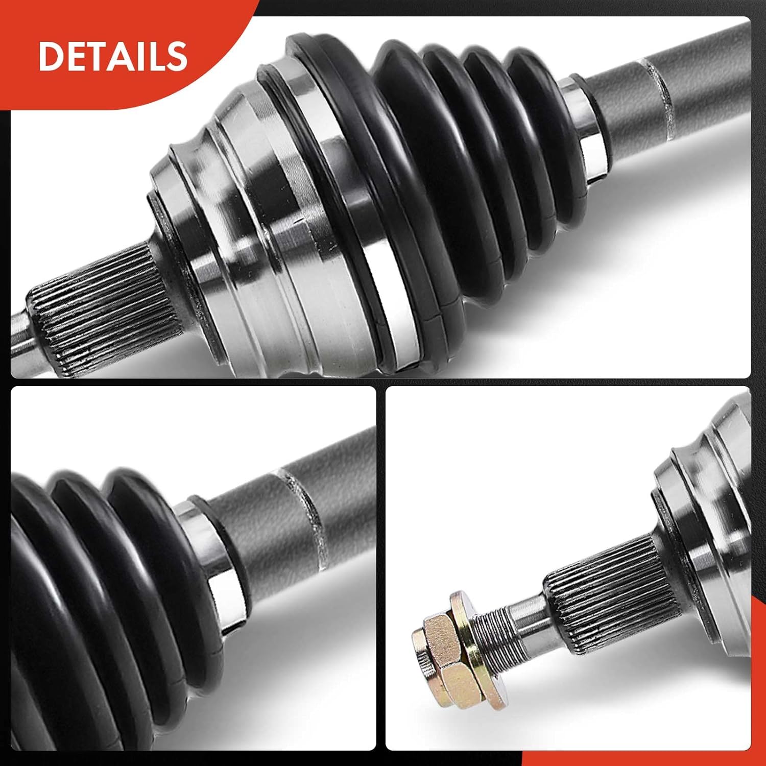 A-Premium Conjunto de eje de eje CV compatible con Audi TT y Volkswagen Beetle, Golf, Jetta, 1998-2006, lado delantero izquierdo del conductor,