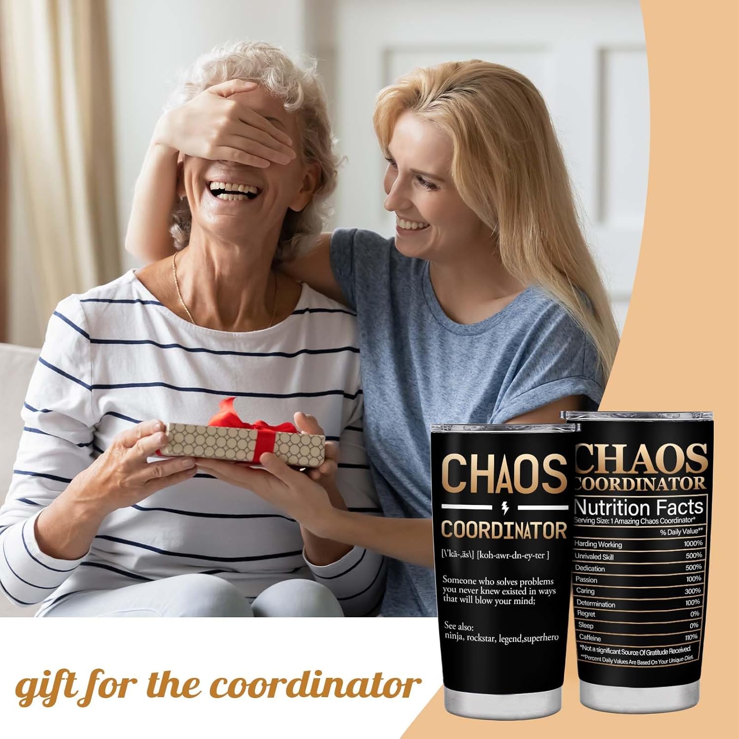 Regalos de coordinador del caos para mujeres, regalos del día del jefe, regalos de agradecimiento para mujeres, regalos de cumpleaños para mujeres,