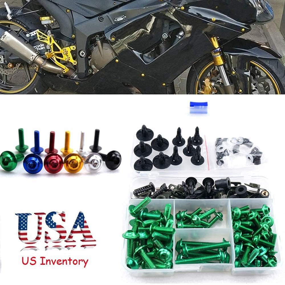 WYNMOTO Kit de tornillos para motocicleta, kit de tornillos de arandelas, kits de montaje de pernos de motocicleta aptos para Honda CBR600RR F5 2009