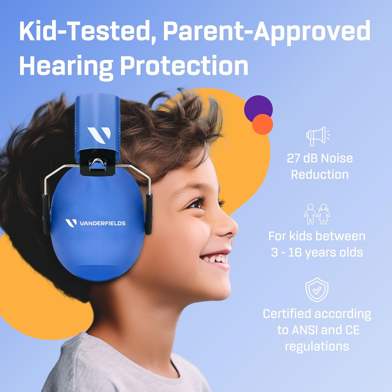 Vanderfields Orejeras de protección auditiva para niños