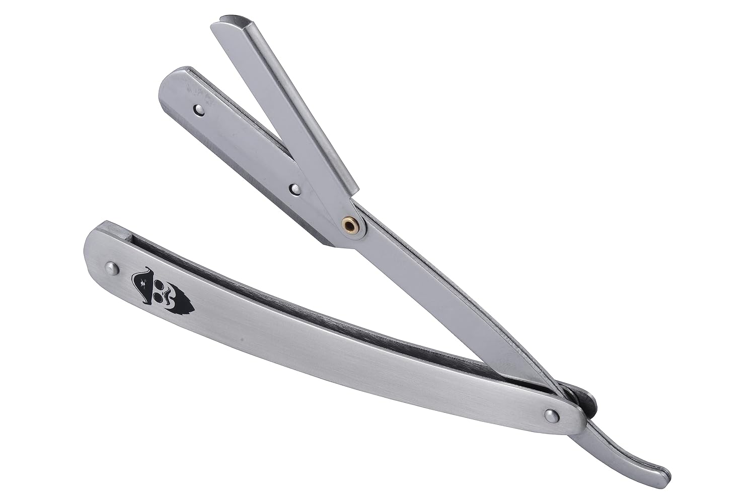 Pirates Cut Maquinilla de afeitar profesional de borde recto con 100 cuchillas Derby, 100% acero inoxidable, afeitadoras de seguridad de borde